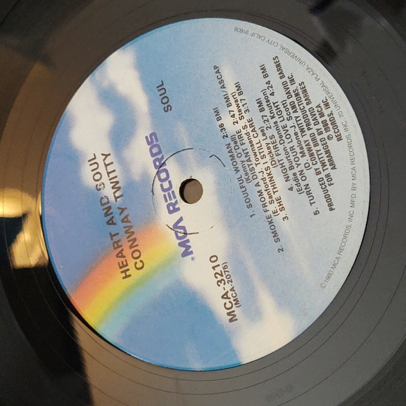 MCA Conway Twitty - Heart & Soul - Vintage Vinyl Record Album - 1980 - Picture 10 of 11